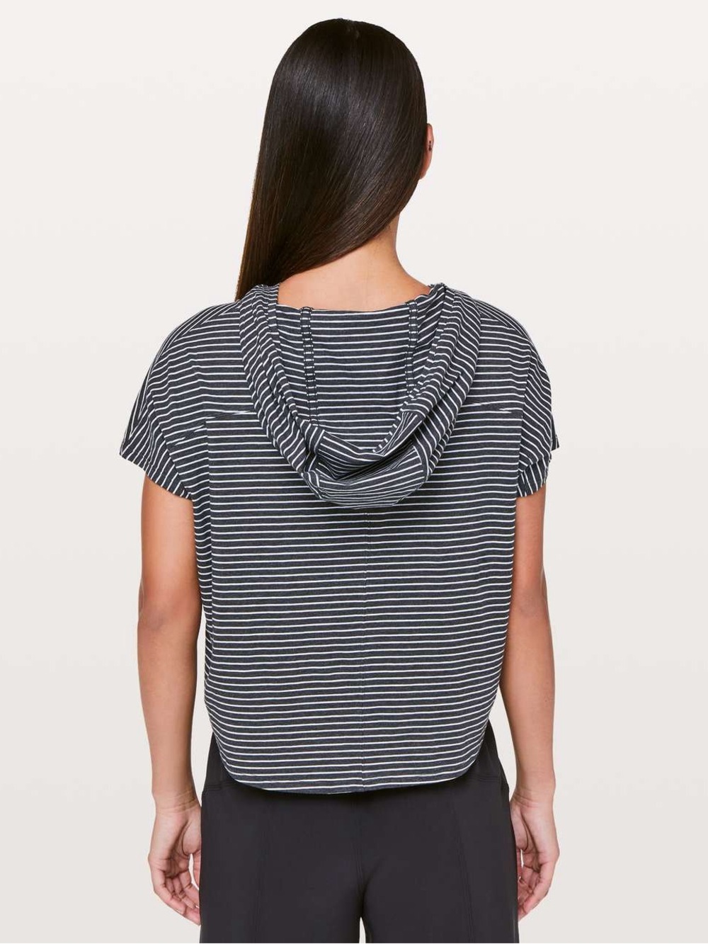 Lululemon Knot Gonna Fly Tee Hood
Modern Stripe Heathered Black White Size 6 - Picture 2 of 7
